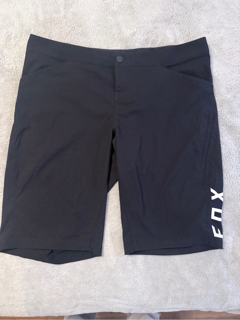 Fox Black Men's Cycling Hybrid Shorts with Side Logo